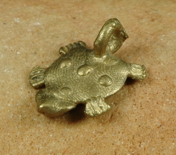 Afrika Schmuck aus Bronze - Anhänger Schildkröte